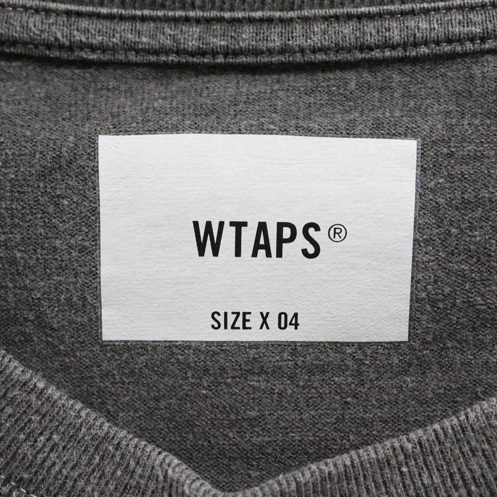 WTAPS 23AW SS TEE チャコールグレー232ATDT-CSM WTAPS 23AW SS TEE 最新 チャコールグレー232ATDT-CSM WTAPS 21 Cut