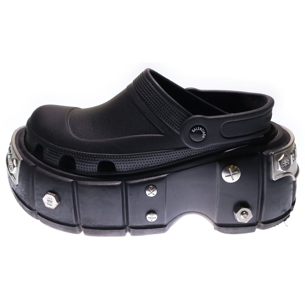BALENCIAGA バレンシアガ crocs クロックス HARDCROCS ハードクロックス プラットフォームスタッズクロックス ミュールサンダル ブラック