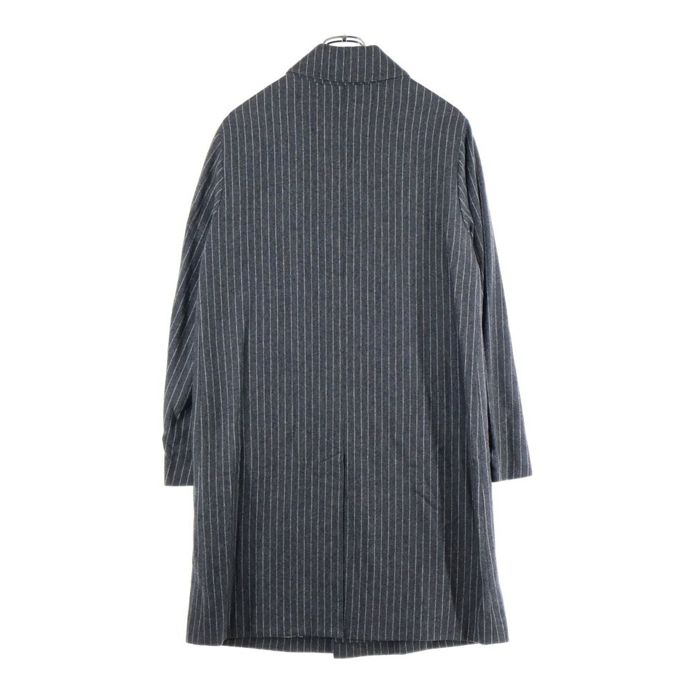 MACKINTOSH マッキントッシュ スコットランド製 ストライプ ウール ステン コート グレー AJ-SH