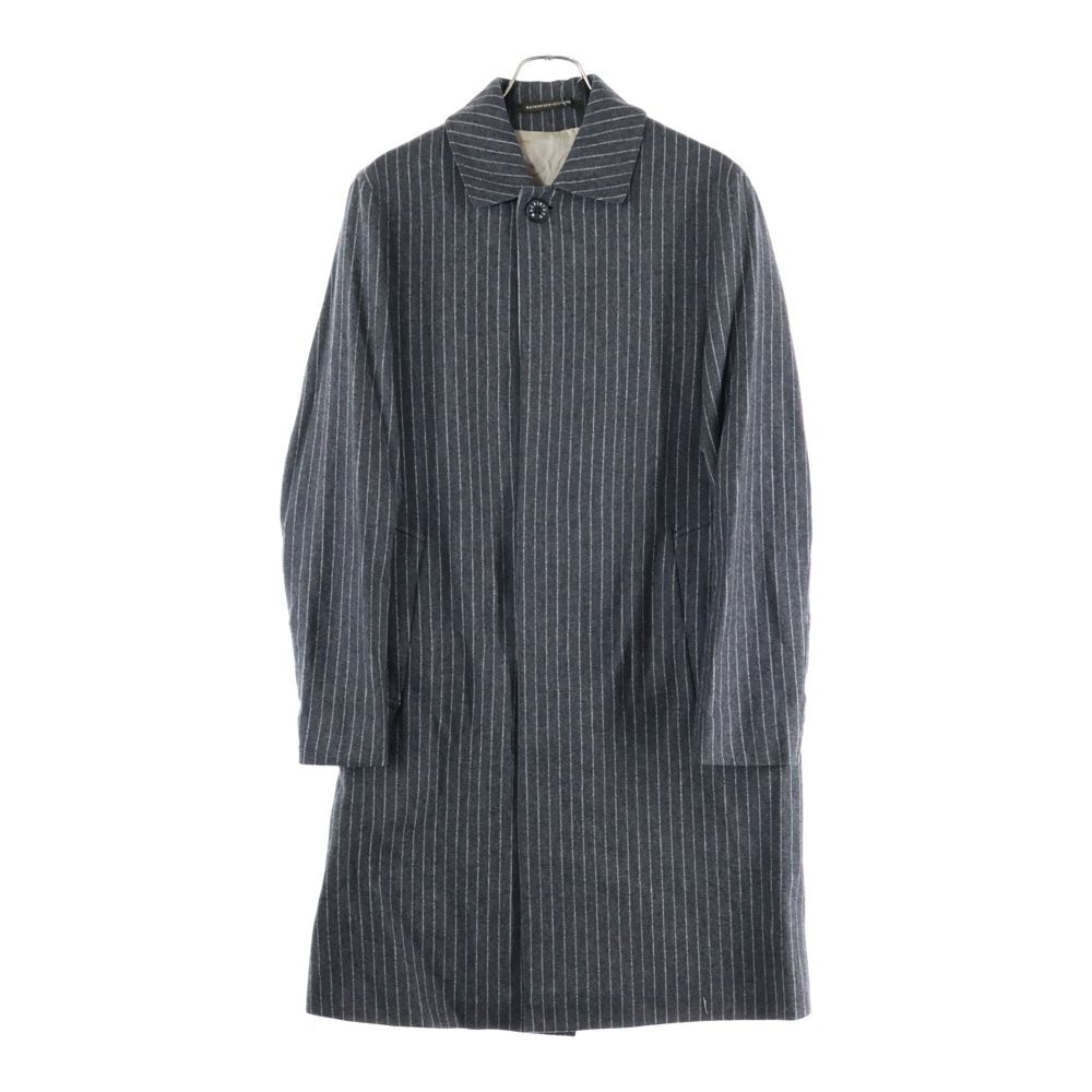 MACKINTOSH マッキントッシュ スコットランド製 ストライプ ウール ステン コート グレー AJ-SH