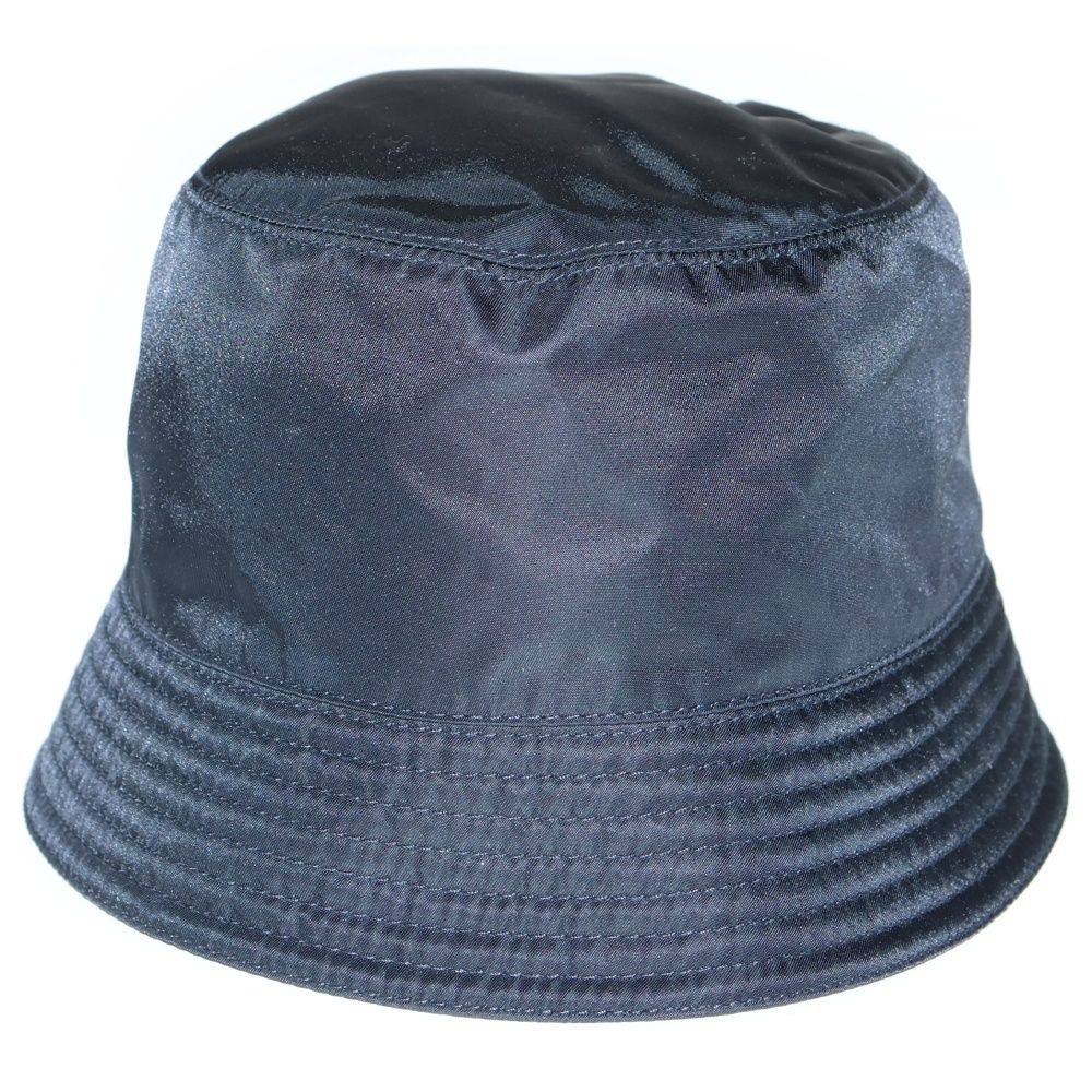 PRADA プラダ RE-NYLON リナイロン トライアングルロゴプレート バケットハット 帽子 ブラック 1 HC 137