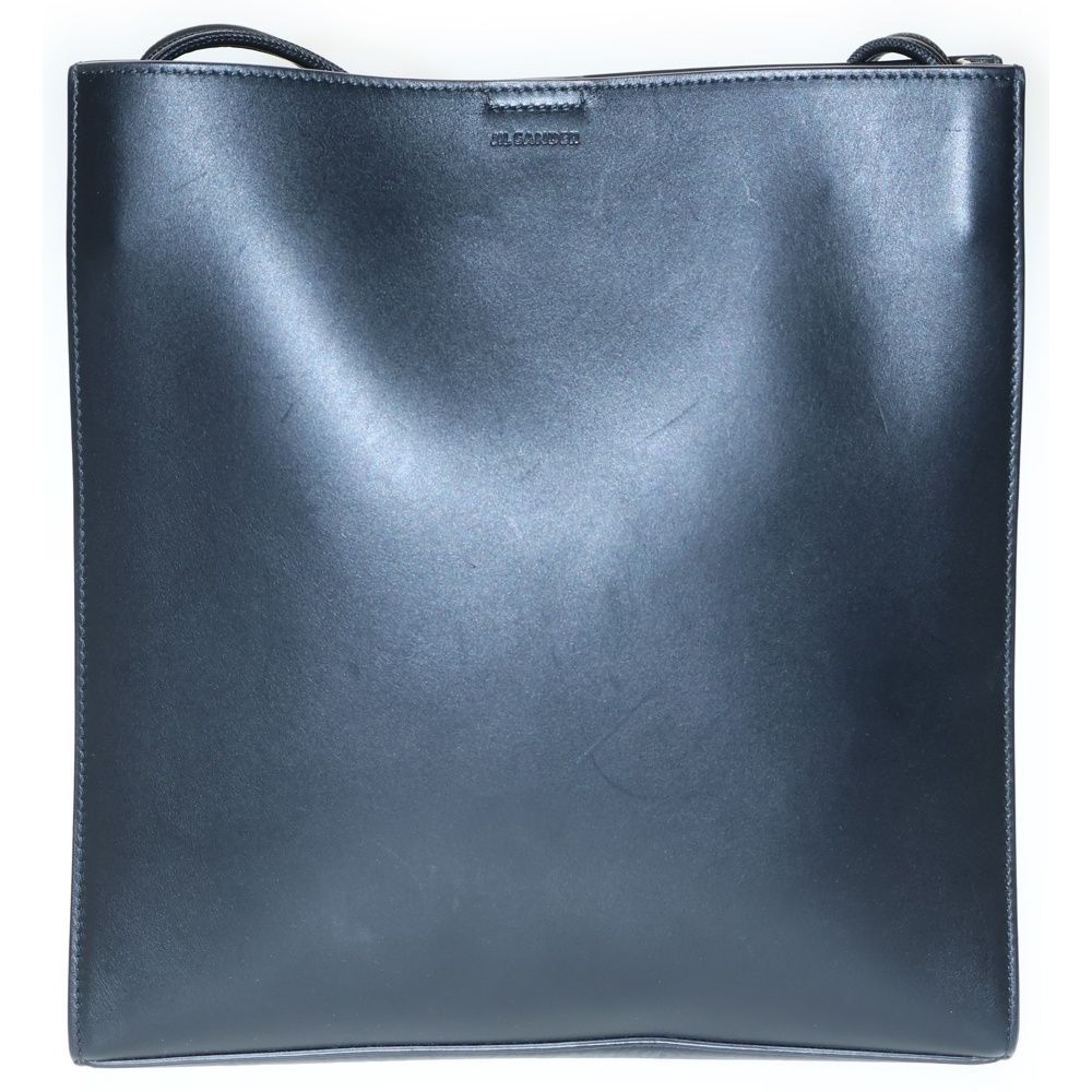 JIL SANDER ジルサンダー TANGLE タングルミディアム レザーショルダーバッグ ブラック