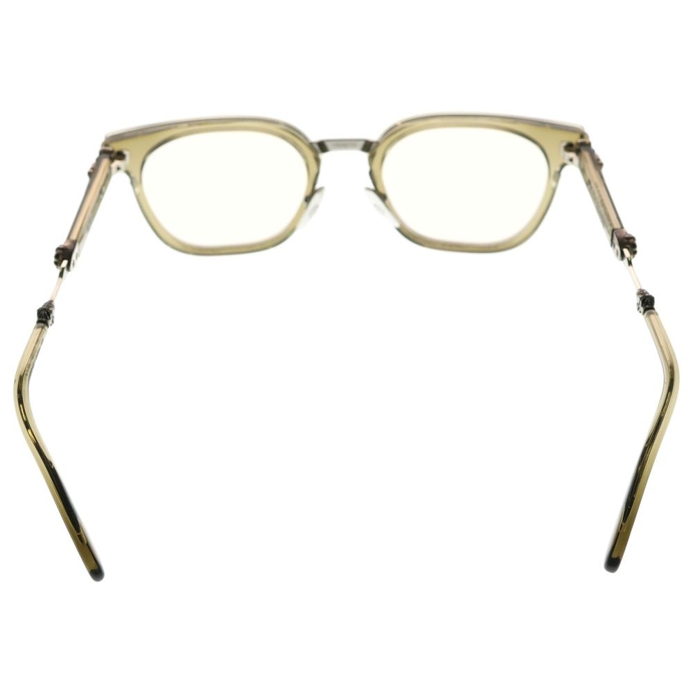CHROME HEARTS クロムハーツ DUCK BUTTER ダガーテンプルウェリントンサングラス 眼鏡 オリーブ シルバー