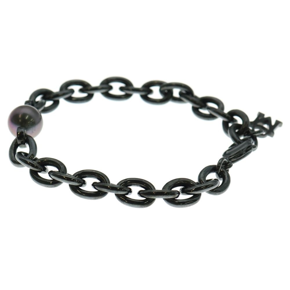 MIKIMOTO ミキモト PASSIONOIR パッショノワール 黒蝶真珠 チェーン ブレスレット ガンメタ ブラック PD-286YS FORTGASGNV_COM_BR