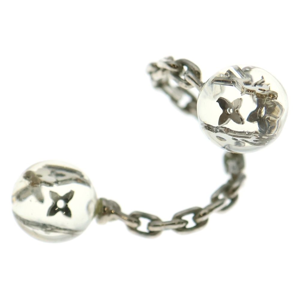 LOUIS VUITTON ルイヴィトン バーグ ヴェール アンクルージョン フォーン チェーン クリア リング 指輪 シルバー M65539