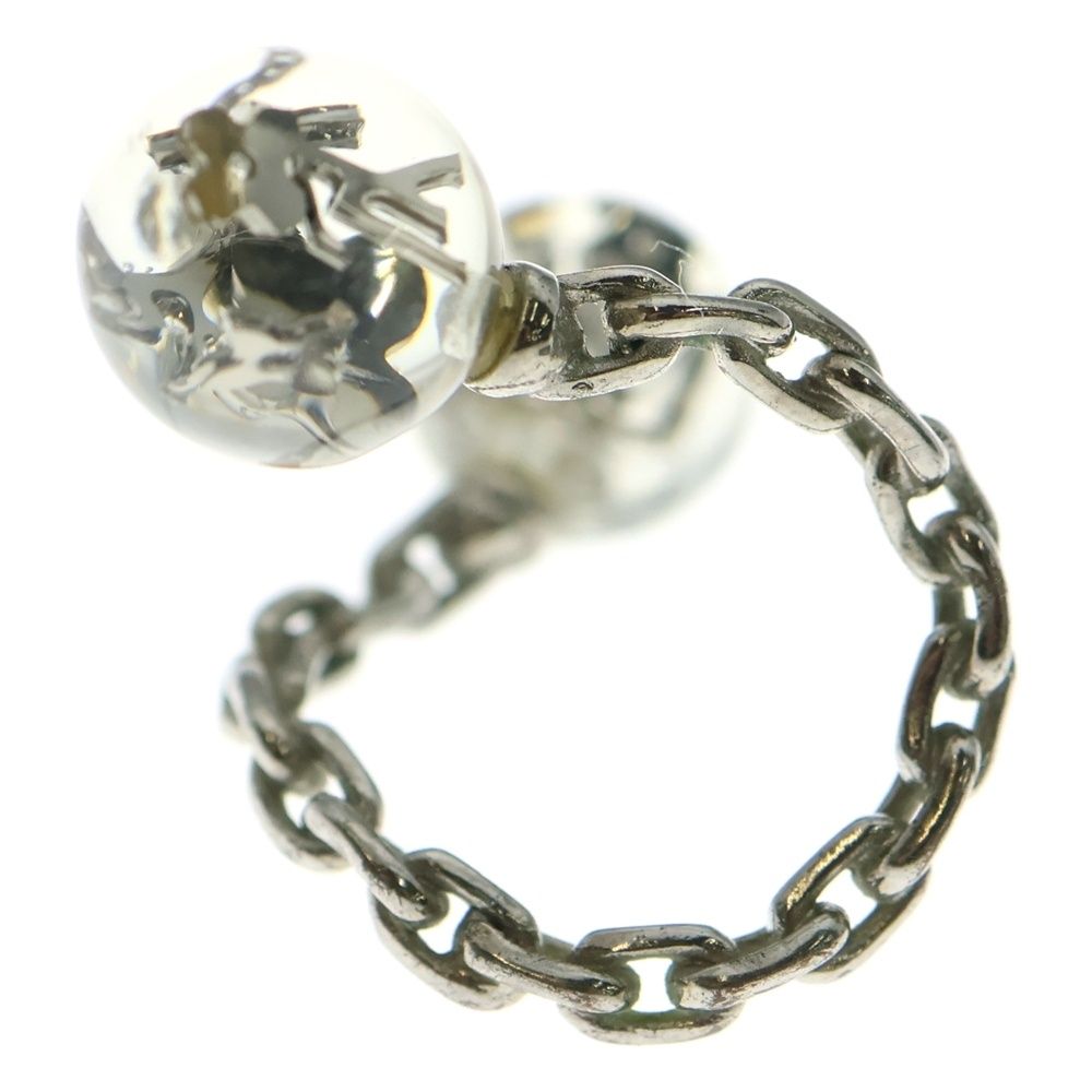 LOUIS VUITTON ルイヴィトン バーグ ヴェール アンクルージョン フォーン チェーン クリア リング 指輪 シルバー M65539 FORTGASGNV_COM_BR