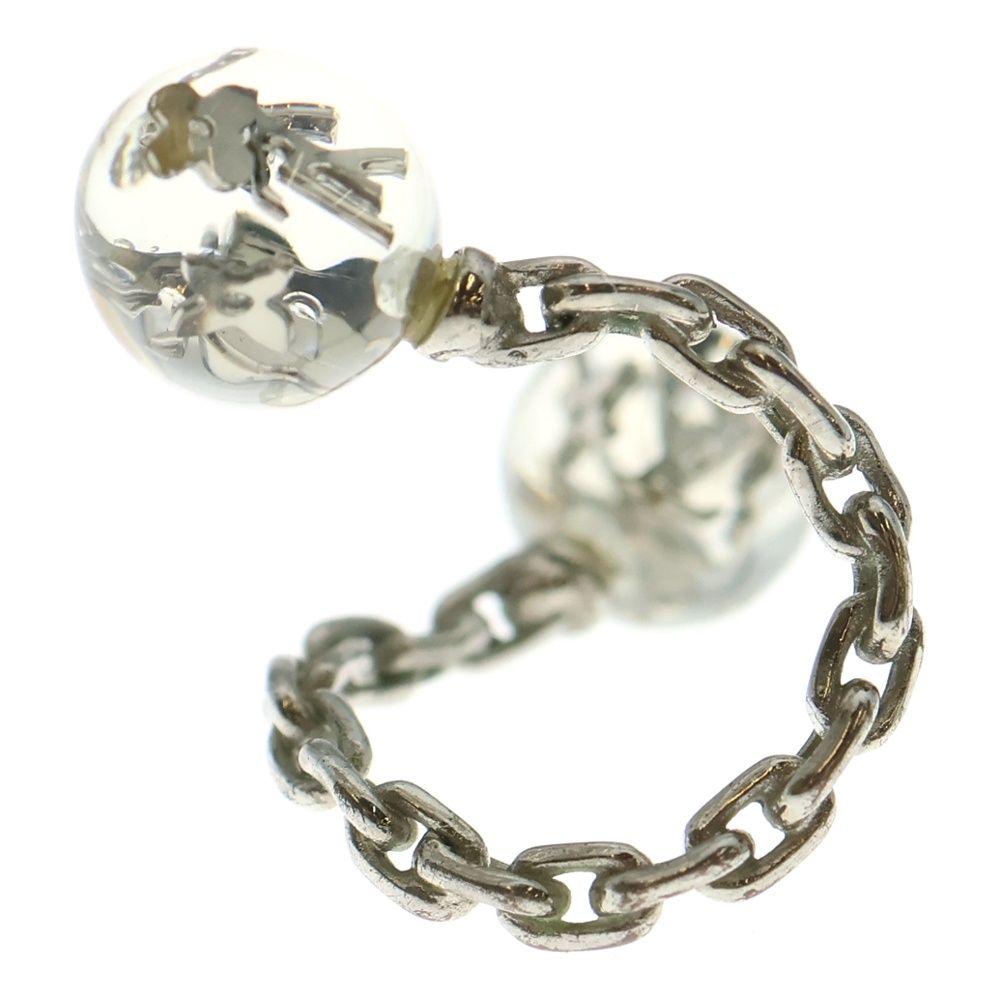 LOUIS VUITTON ルイヴィトン バーグ ヴェール アンクルージョン フォーン チェーン クリア リング 指輪 シルバー M65539