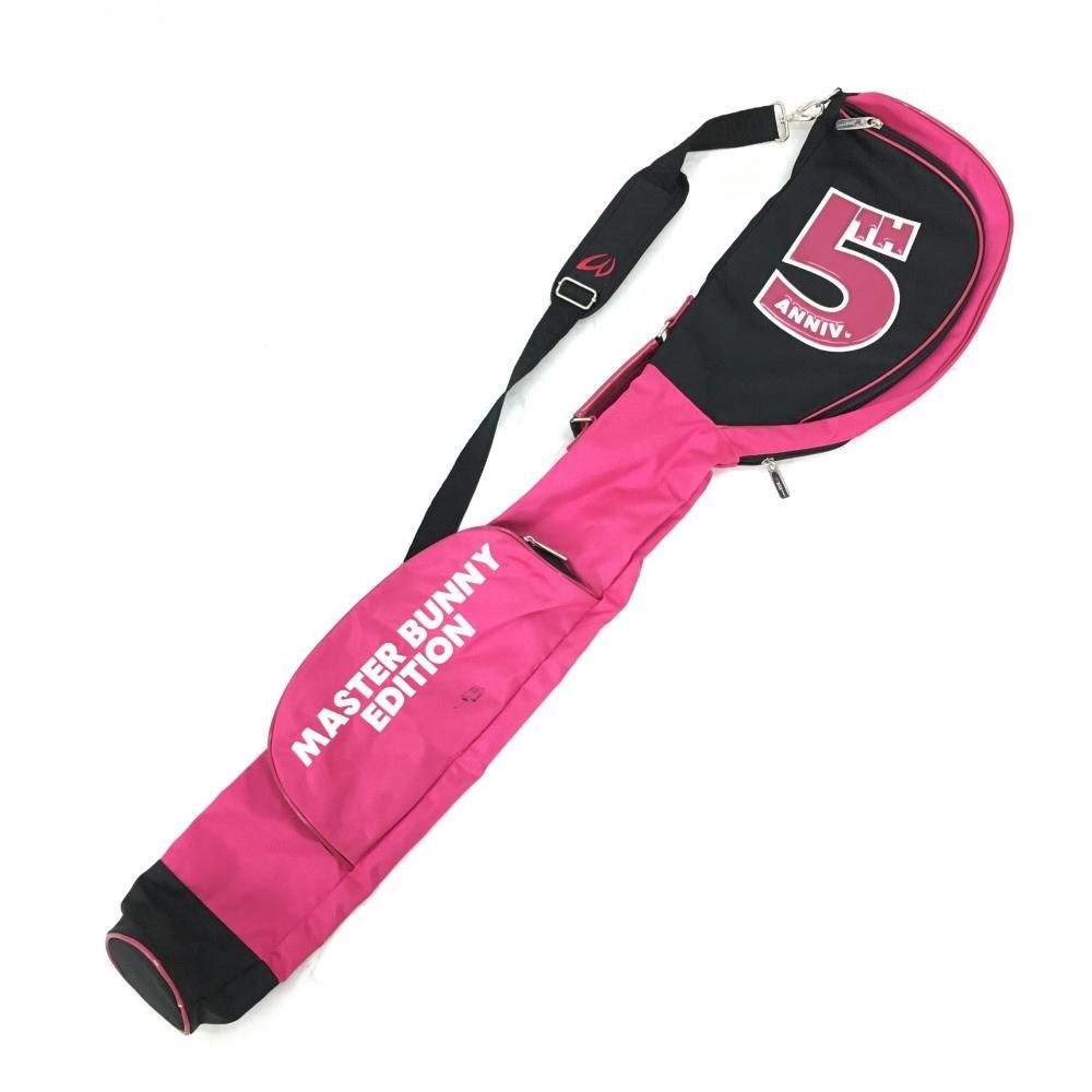 マスターバニー クラブケース ピンク×黒 5周年 一部エナメルゴルフ