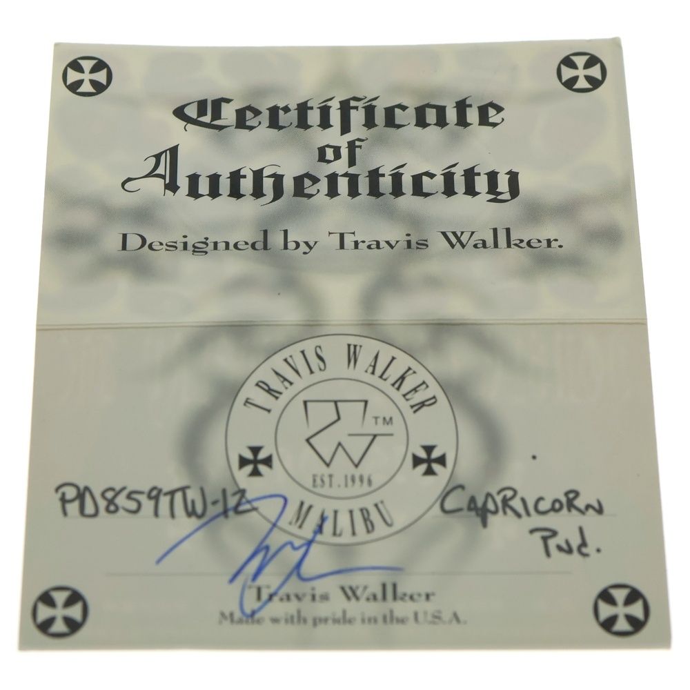  Travis Walker トラヴィスワーカー DUBBLE CROSS ダブル クロス 山羊座 ネックレストップ シルバー その他 アクセサリー