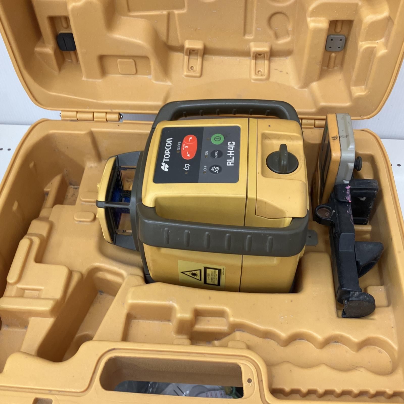 △△TOPCON ローテーティングレーザー RL-H4C 受光器 RL-H4C イエロー