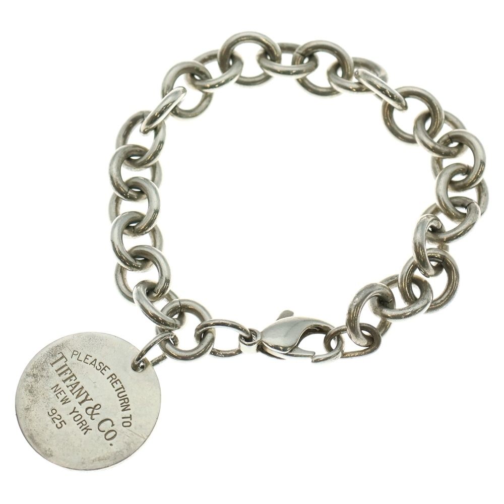 TIFFANY - Co. ティファニー リターントゥ ラウンドタグ チェーン ブレスレット シルバー