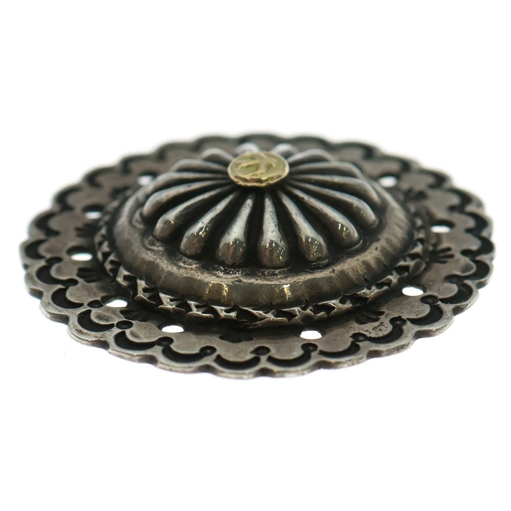 goro's (ゴローズ) 【オールド】K18付きフラワーコンチョ 大 シルバー