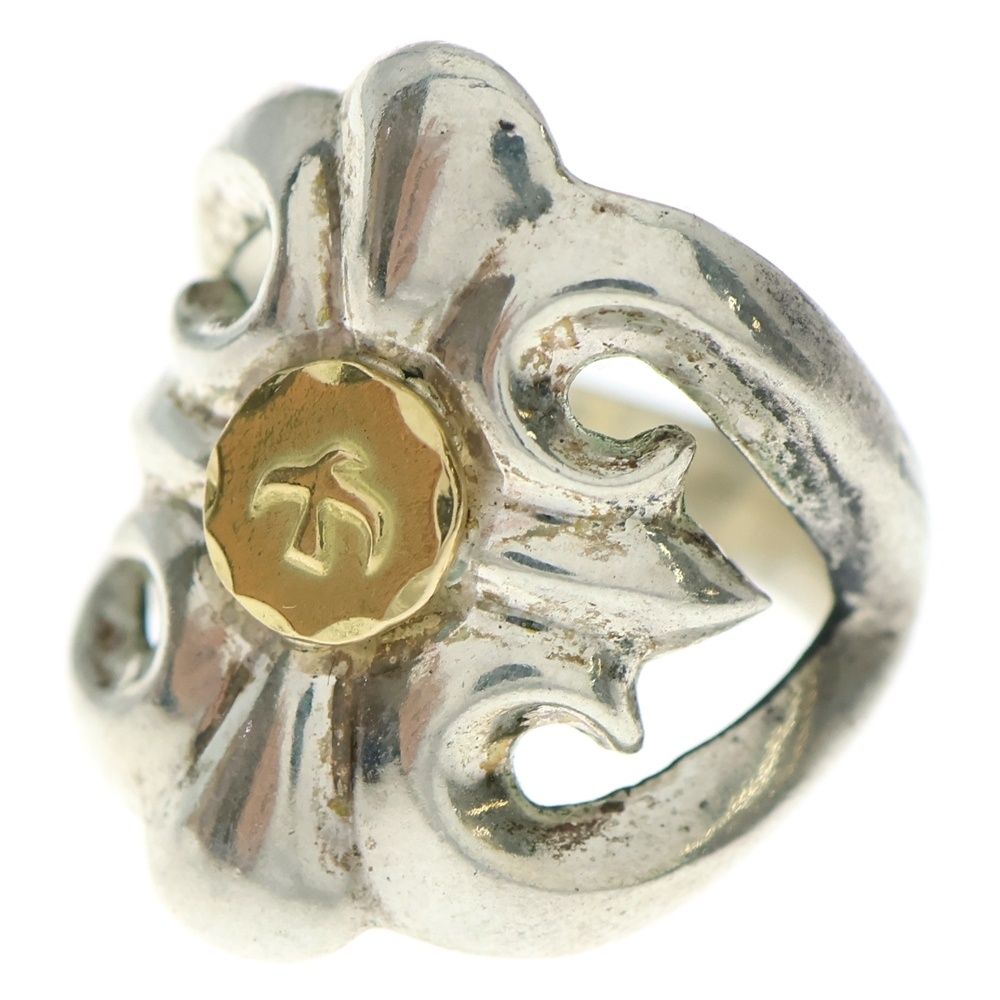 goro s ゴローズ 小メタル付きキャストリング シルバー ゴールド