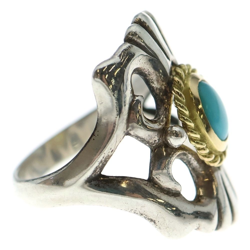 ゴローズ 大金縄ターコイズ付きキャストリング