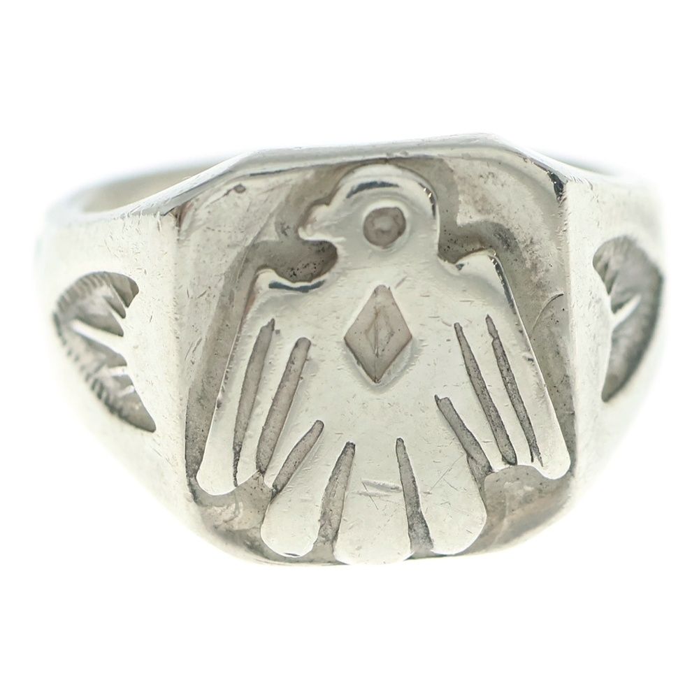 ゴローズ SVイーグルヒヨコ付き印台リング