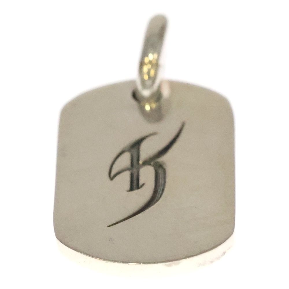 CHROME HEARTS クロムハーツ ×氷室京介 ドッグタグ イニシャルシルバーネックレストップ その他 アクセサリー