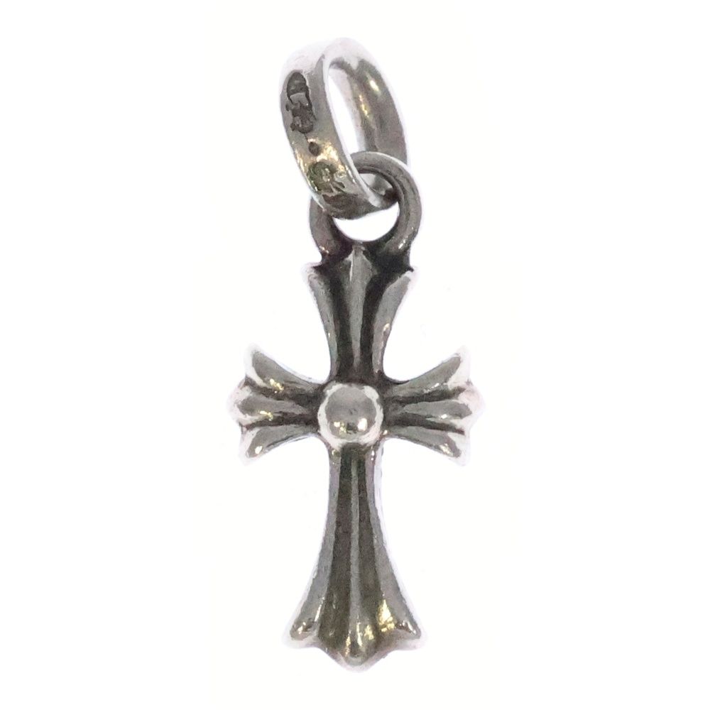 CHROME HEARTS クロムハーツ CRS BBYFAT P DMND A ベイビーファット アフターPAVEダイヤ チャーム シルバーネックレストップ