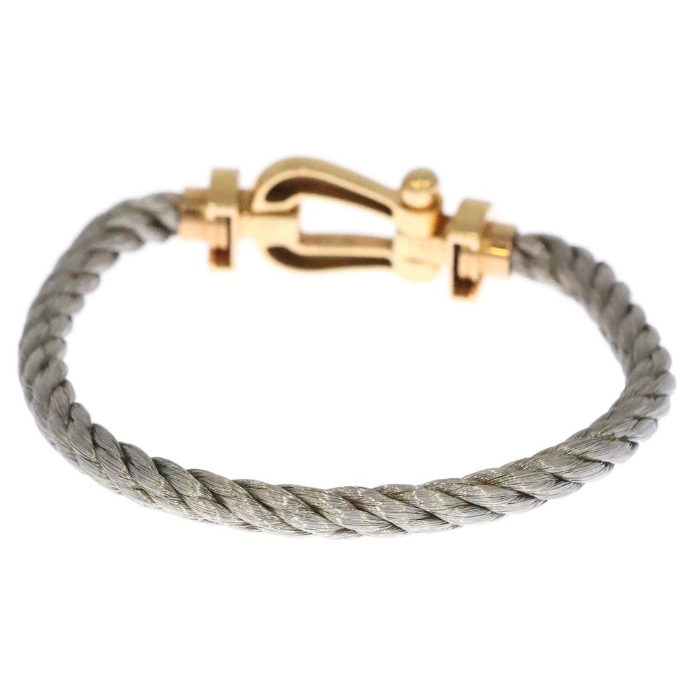 FRED フレッド フォース 10 ゴールドバックル ケーブルブレスレット シルバー ゴールド