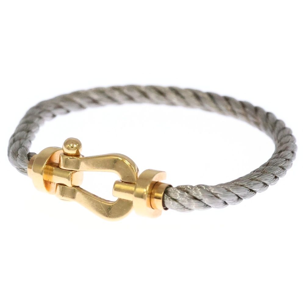 FRED フレッド フォース 10 ゴールドバックル ケーブルブレスレット シルバー ゴールド