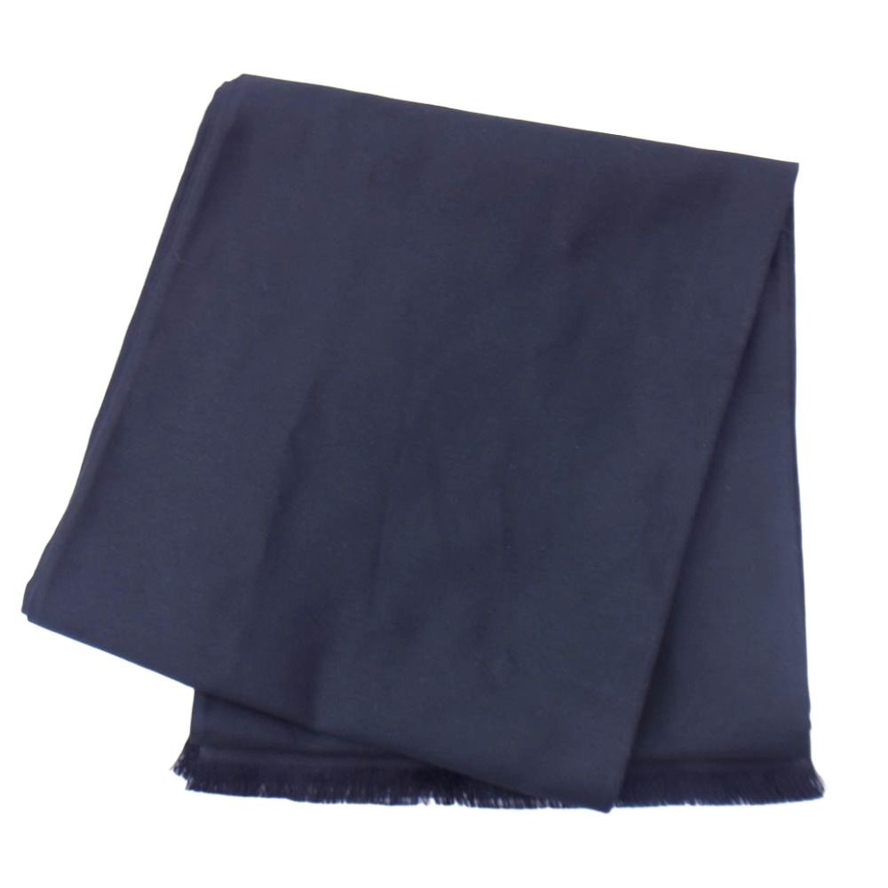 Dior ディオール シルク ロゴ フリンジ ストール ブラック系