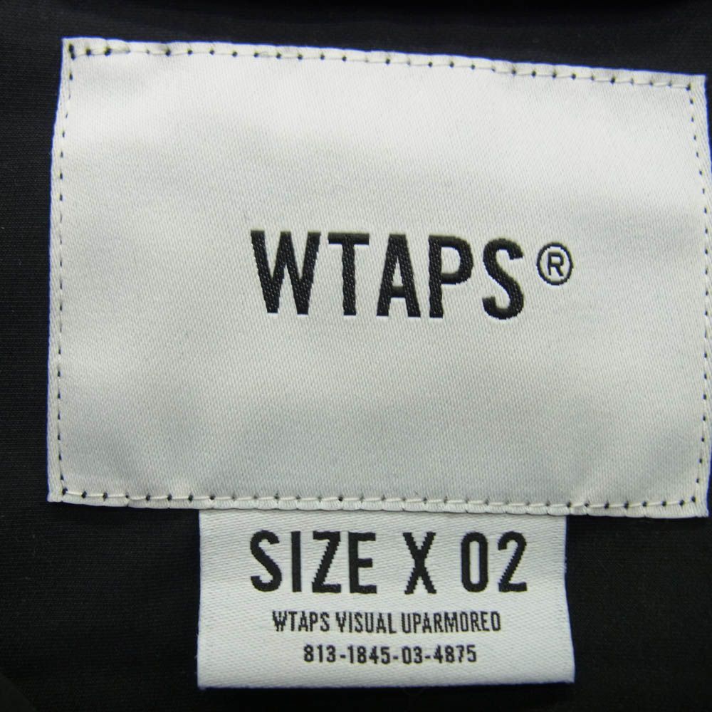 WTAPS ダブルタップス 21SS 211BRDT-JKM05 SHERPA JACKET POLY TAFFETA シェルパ ジャケット ポリエステル タフタ ブラック系 02 KANDAIZUMI_COM