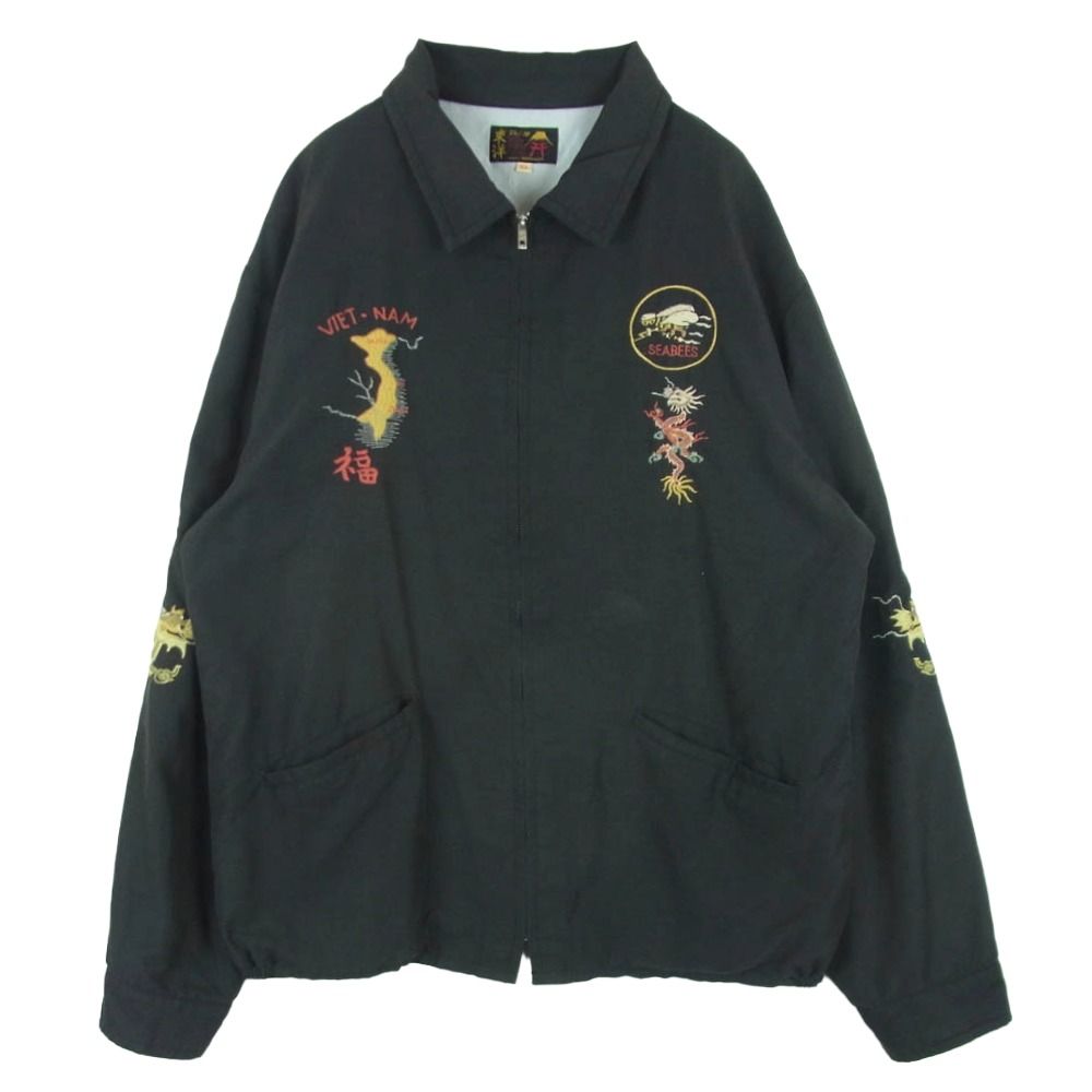 TAILOR TOYO テイラー東洋 TT15276 Early 1960s Style Cotton Rayon Vietnam Jacket VIET-NAM TIGER AGING MODEL ベトジャン ジャケット グレー系 XL