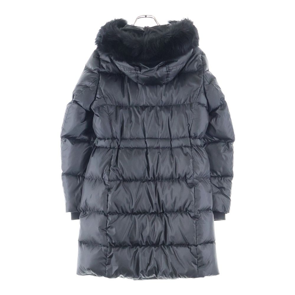 COACH コーチ ファー フーデッド ジップアップ ダウンジャケット ダウンコート ブラック F34152