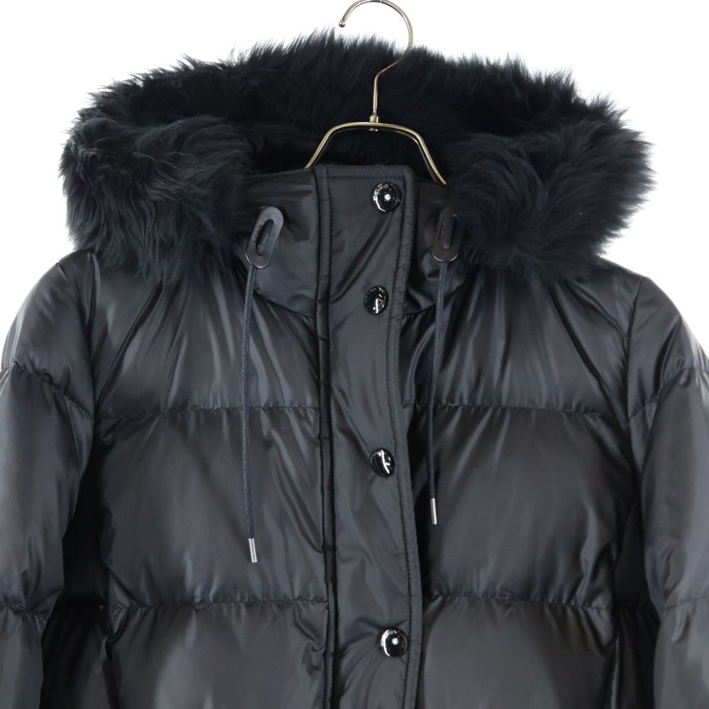  COACH コーチ ファー フーデッド ジップアップ ダウンジャケット ダウンコート ブラック F 34152 その他 ジャケット アウター