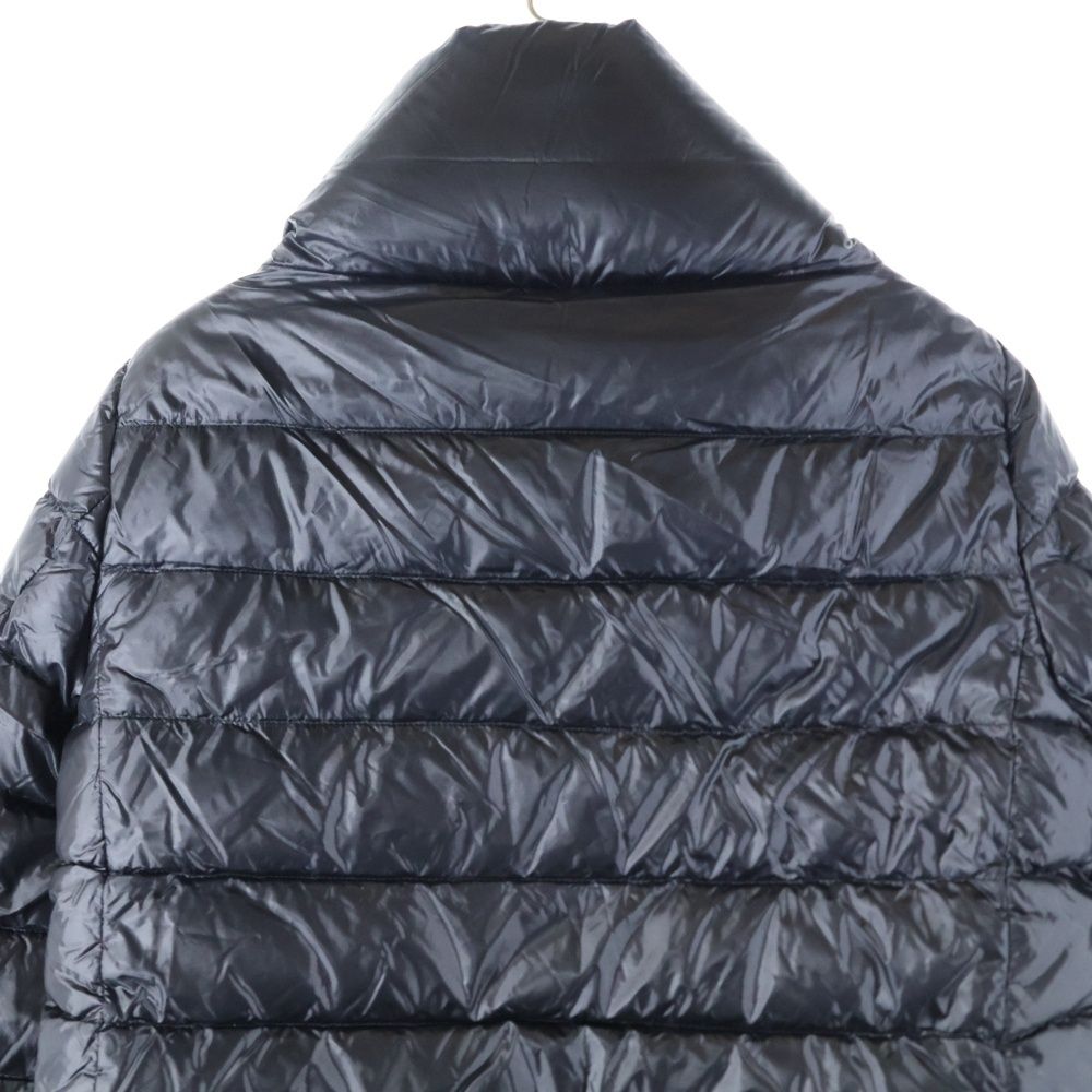 HERNO ヘルノ レイヤードデザイン ウール切り替え ジップアップ ダウン ロング ジャケット ブラック レディース GULLKHAN_COM