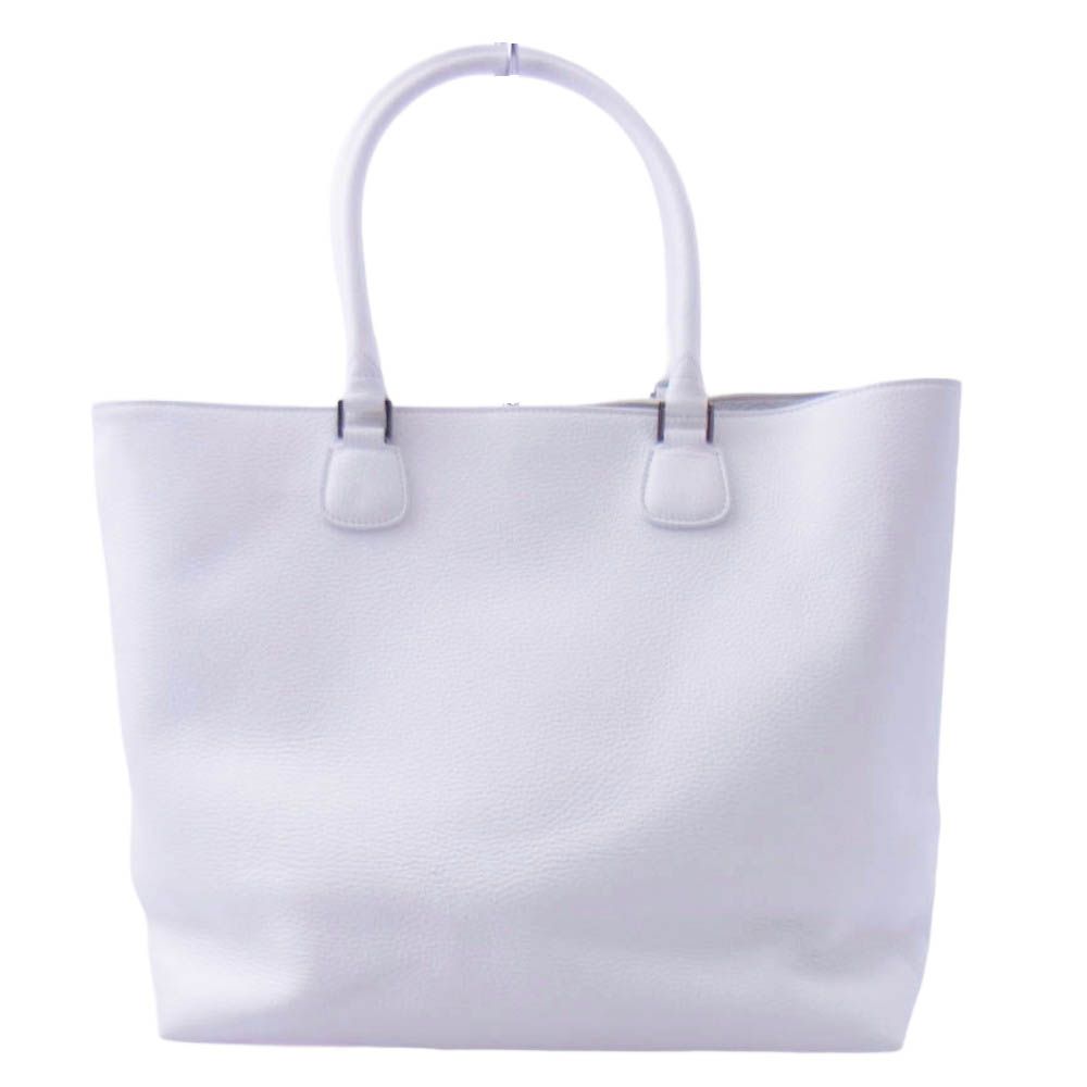 銀座オサダ GINZA OSADA レザー トート ハンド バッグ ホワイト系