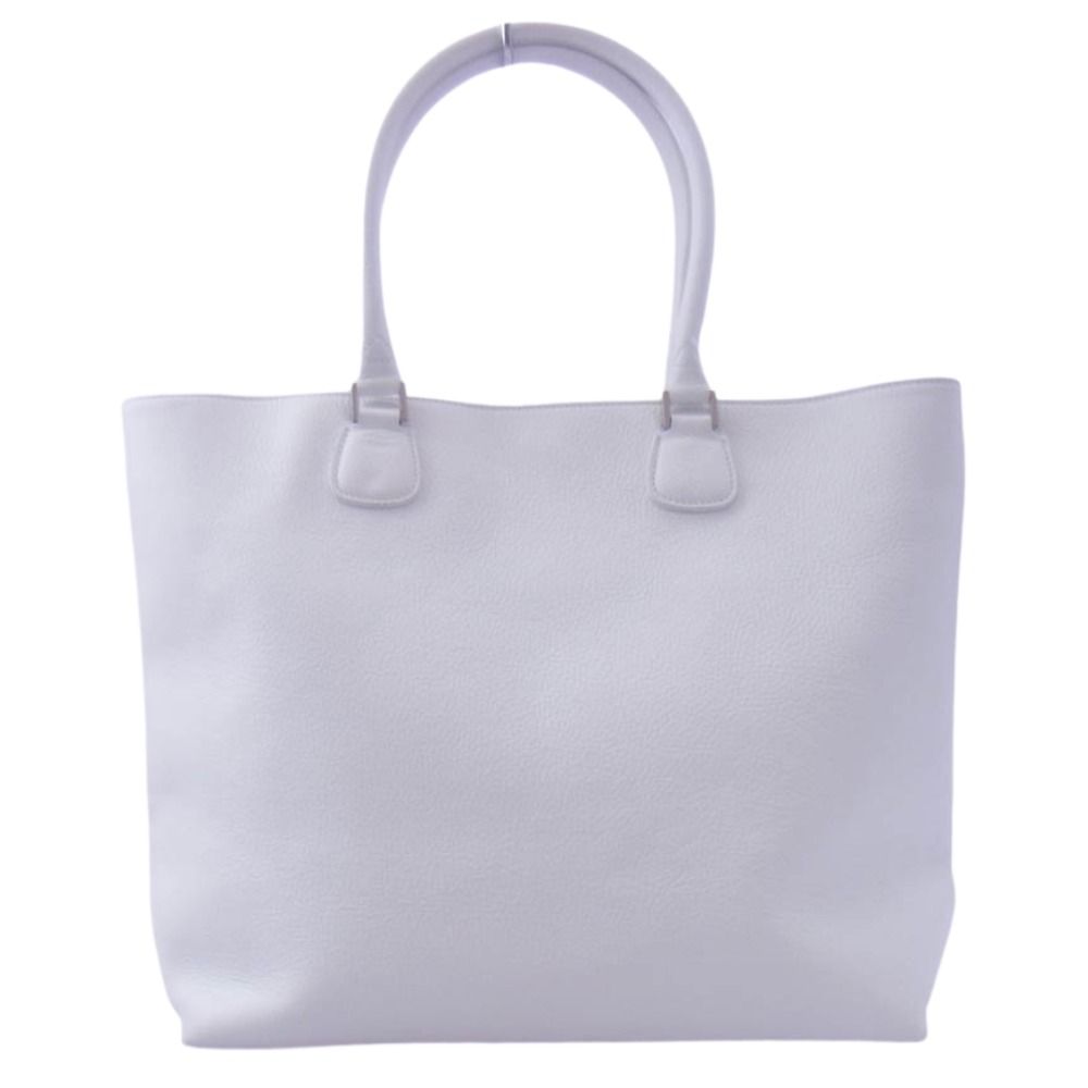 銀座オサダ GINZA OSADA レザー トート ハンド バッグ ホワイト系