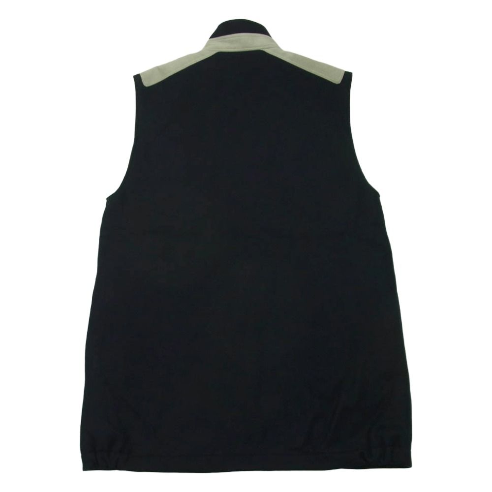 THE RERACS ザリラクス 23AW 23FW-REBL-384L-K エルボーレザーパッチ 裏地キルティング ウール ジレ ベスト ダークネイビー系 F