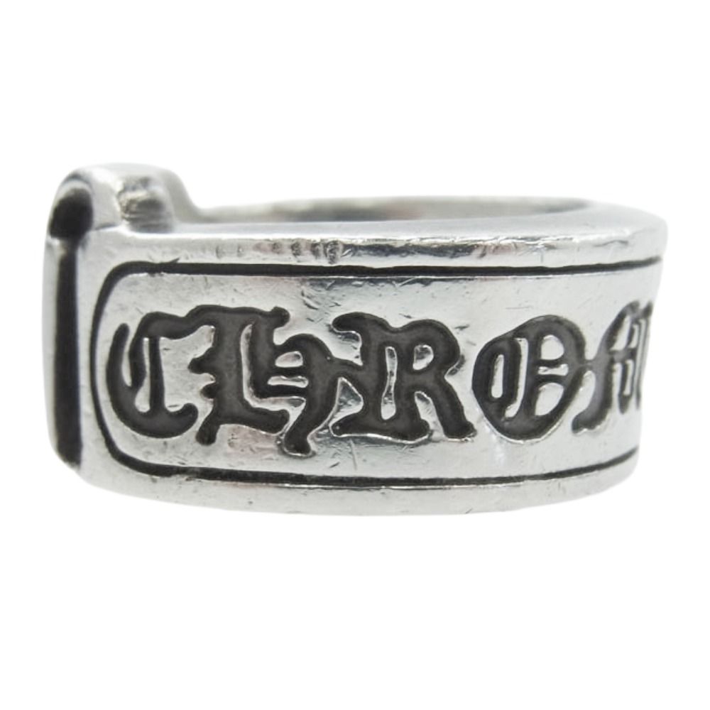 CHROME HEARTS クロムハーツ 原本有 LG SCROLL LABEL ラージスクロールラベル リング シルバー系 約13.5号