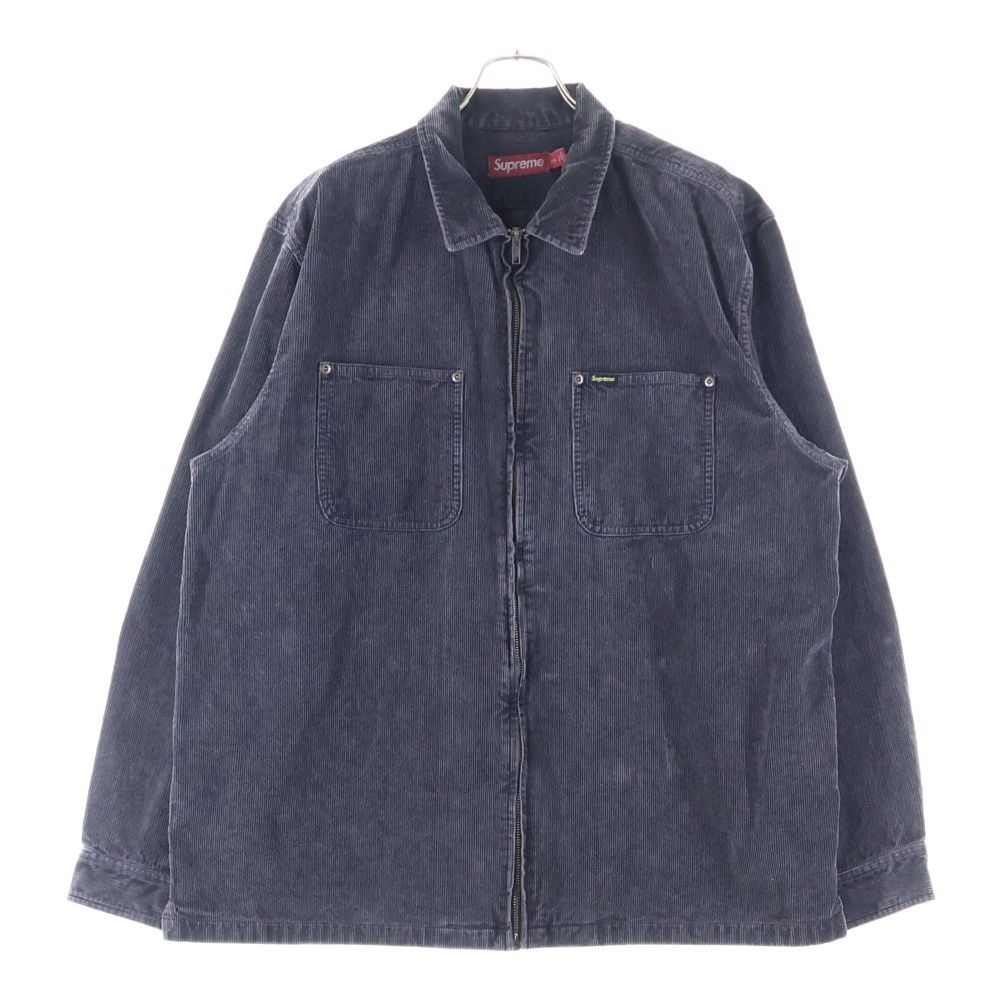 SUPREME シュプリーム 24SS Washed Corduroy Zip Up Shirt ウォッシュド加工 コーデュロイ ジップアップ シャツ ジャケット ブラック