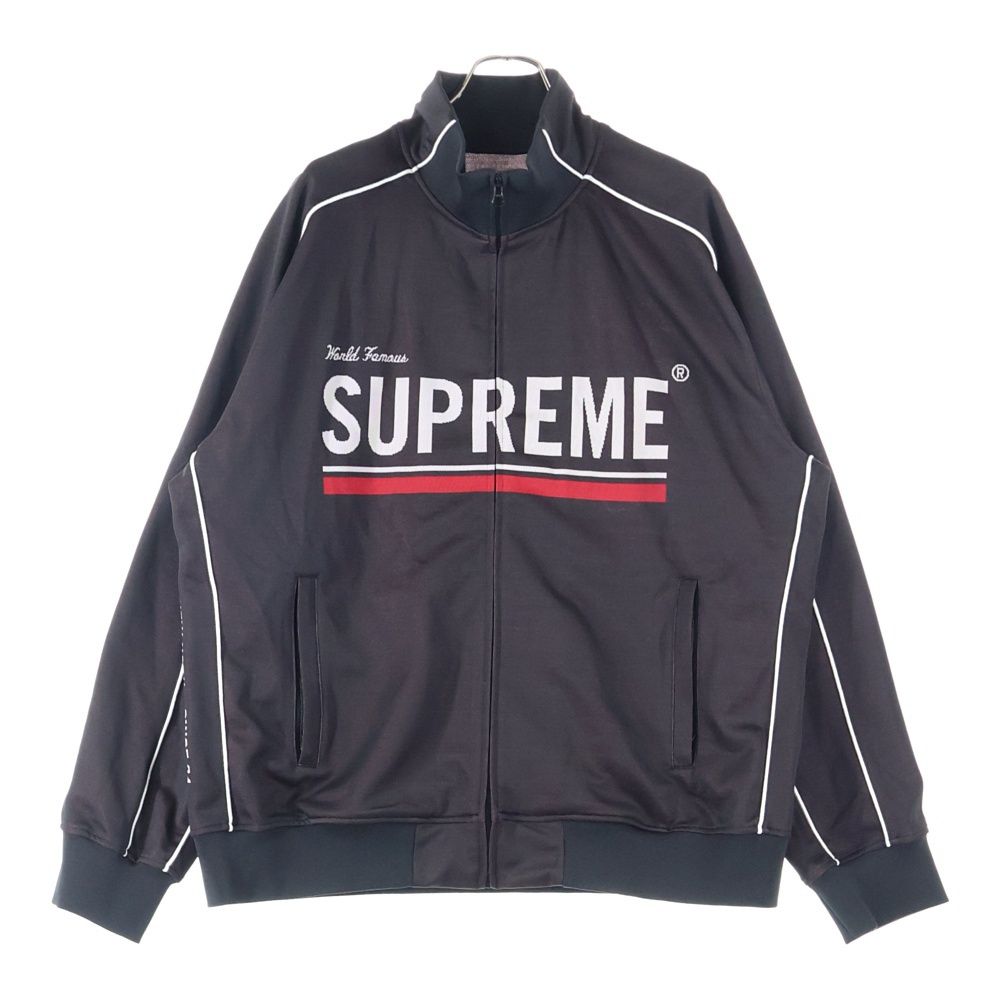 SUPREME シュプリーム 22AW World Famous Jacquard Track jacket ワールドフェイマス ロゴ ジャガード トラック ジャケット ブラック