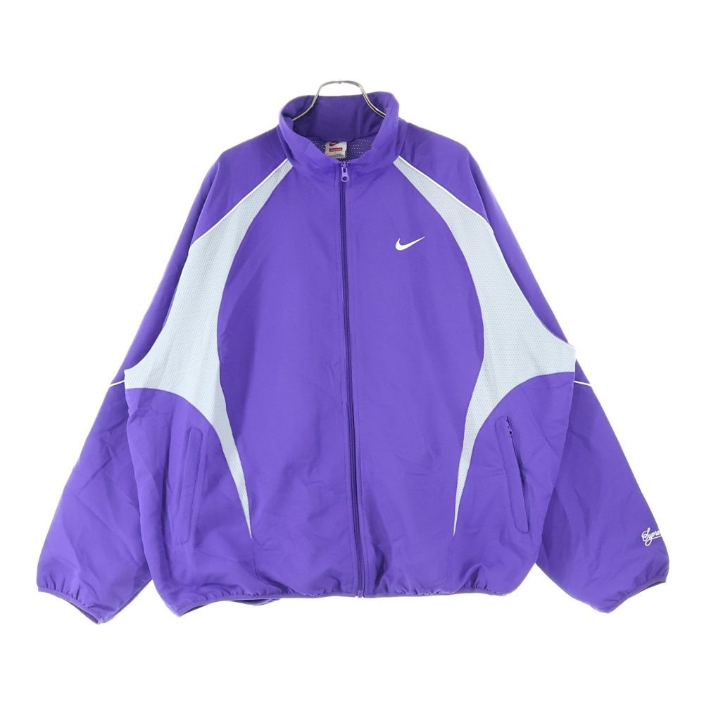 SUPREME シュプリーム 25SS xNike Track Jacket ナイキ 刺繍ロゴ トラックジャケット パープル HF9622-545