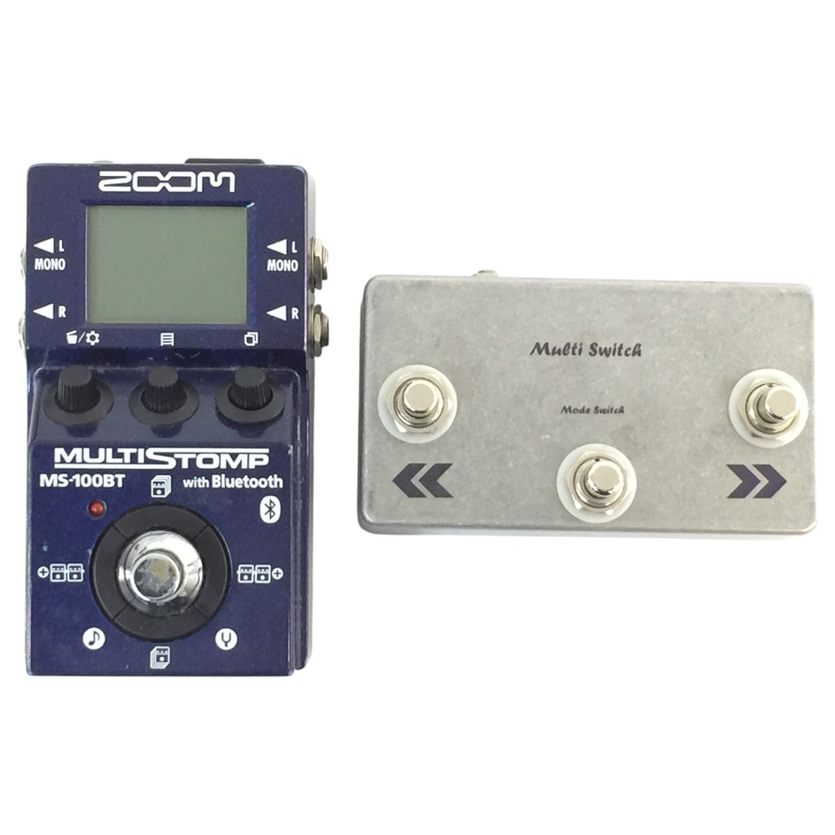 ZOOM ズーム MS-100BT マルチストンプ マルチエフェクター カスタム品 オーディオ 音響機器 N10583286