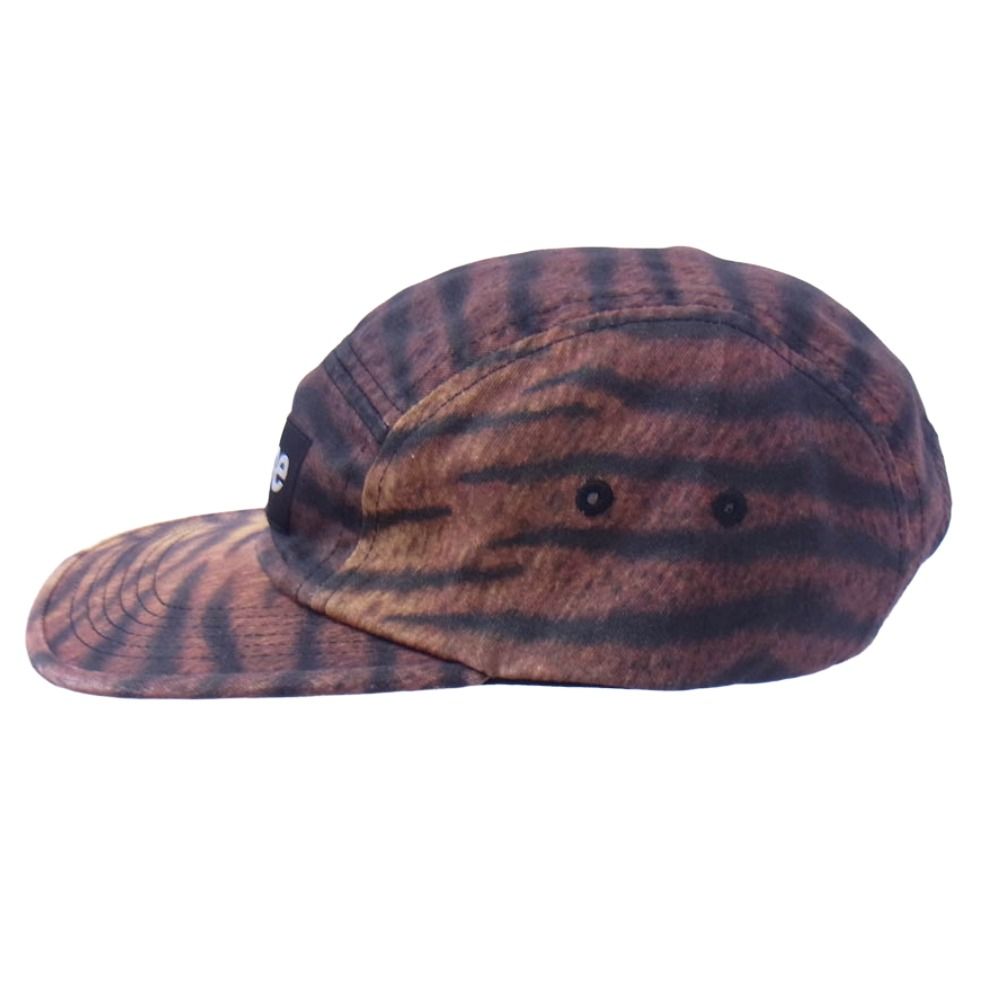 Supreme シュプリーム 25 AW Washed Chino Twill Camp Cap Tiger ボックスロゴ ウォッシュドチノツイル キャンプキャップ ブラウン系 ブラック系 上