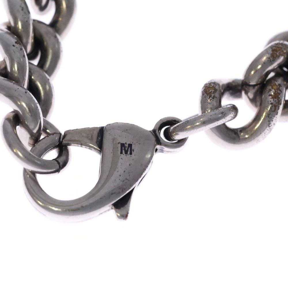 BALENCIAGA バレンシアガ Bb Icon Gourmette ブレスレット グルメット ブレスレット シルバー 718493 TZ99I 0911 M WWW_SHINETEETH_COM
