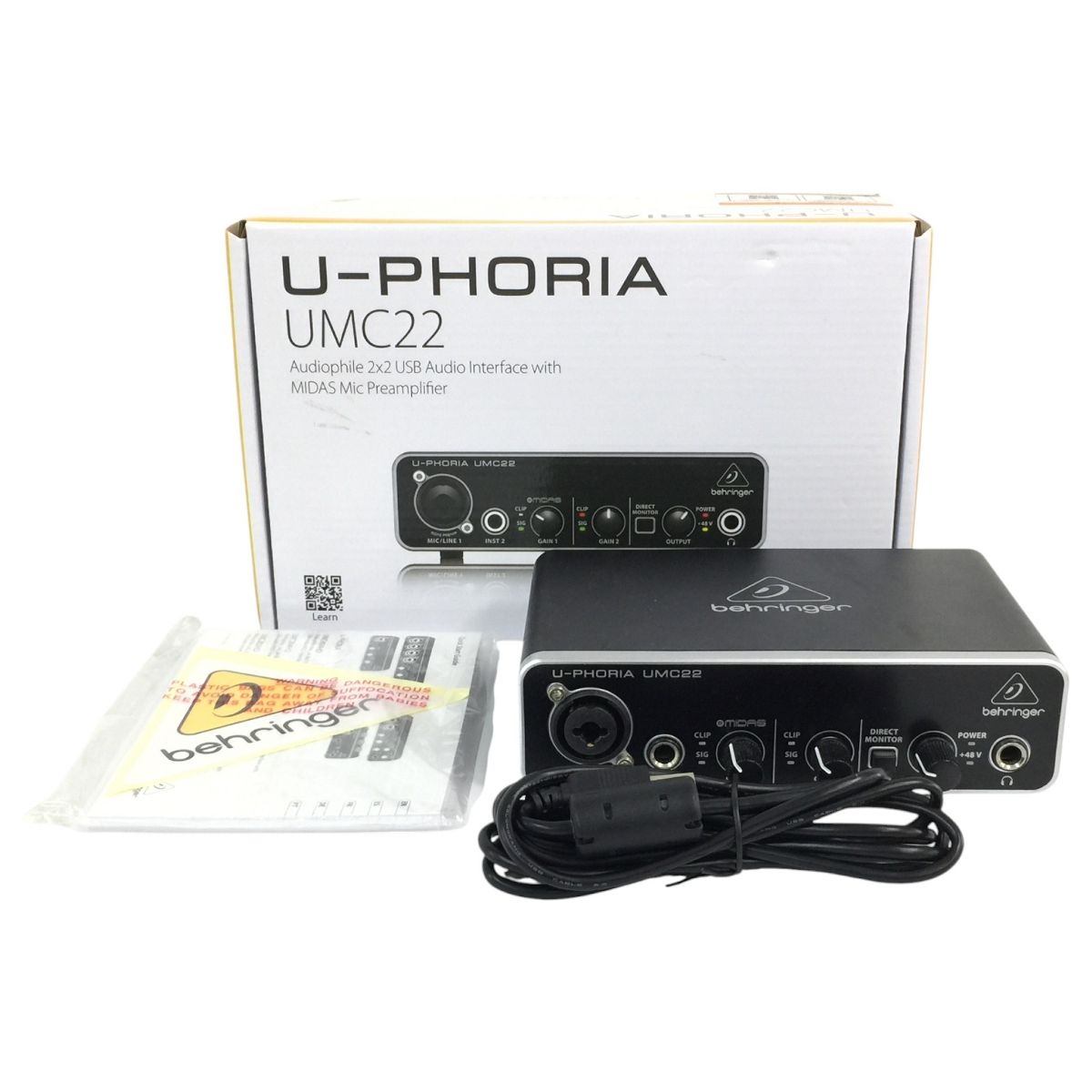 Behringer U-PHORIA UMC22 オーディオインターフェース 音響機器 ベリンガー N10573606