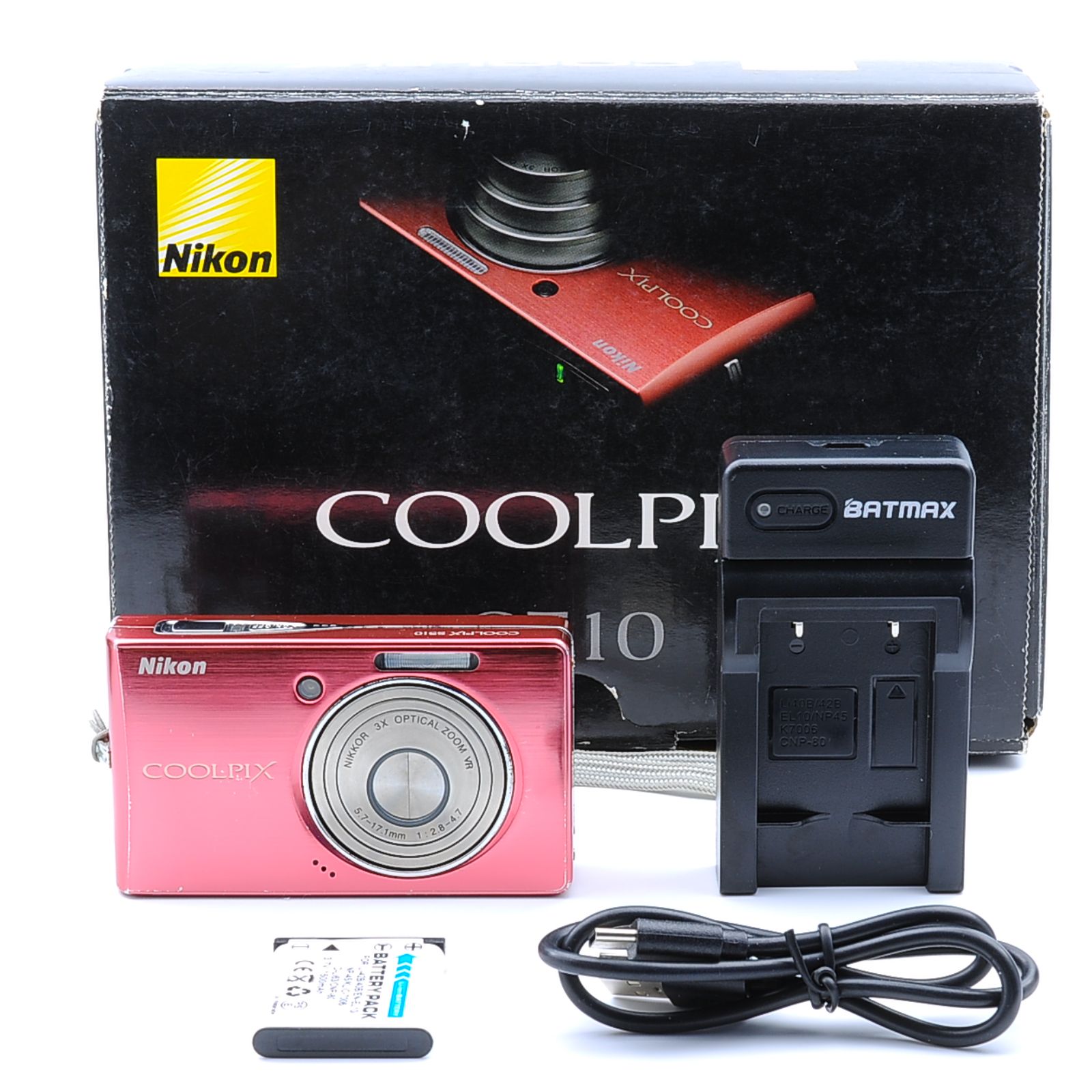 Nikon COOLPIX S 510 ピンク コンパクトデジタルカメラ 8.1 MP き 505067