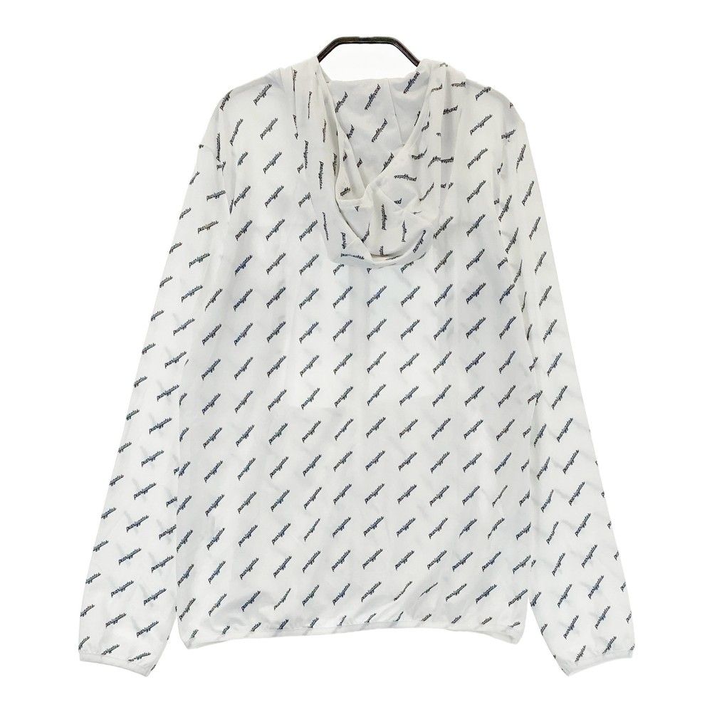 サイズ 1 PEARLY GATES パーリーゲイツ フード付 ジップジャケット ロゴ 総柄 ホワイト系 240101331588 ゴルフウェア レディース ストスト