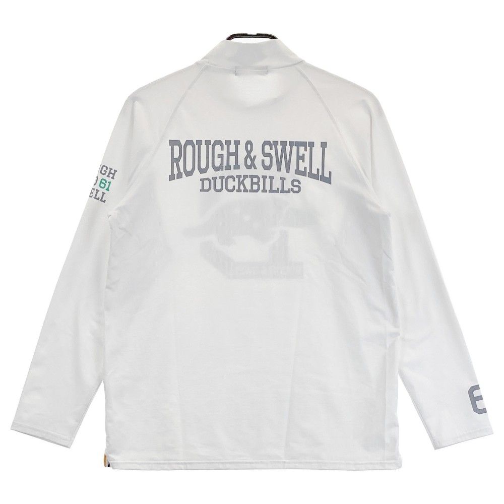 サイズ M ROUGH-SWELL ラフアンドスウェル 2025年モデル ハイネック 長袖Tシャツ ホワイト系 240101448845 ゴルフウェア メンズ ストスト