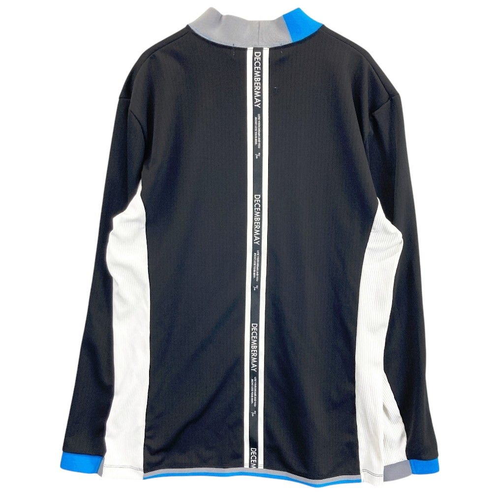 サイズ XL DECEMBERMAY ディセンバーメイ ハイネック 長袖Tシャツ ブラック系 240101463137 ゴルフウェア メンズ ストスト