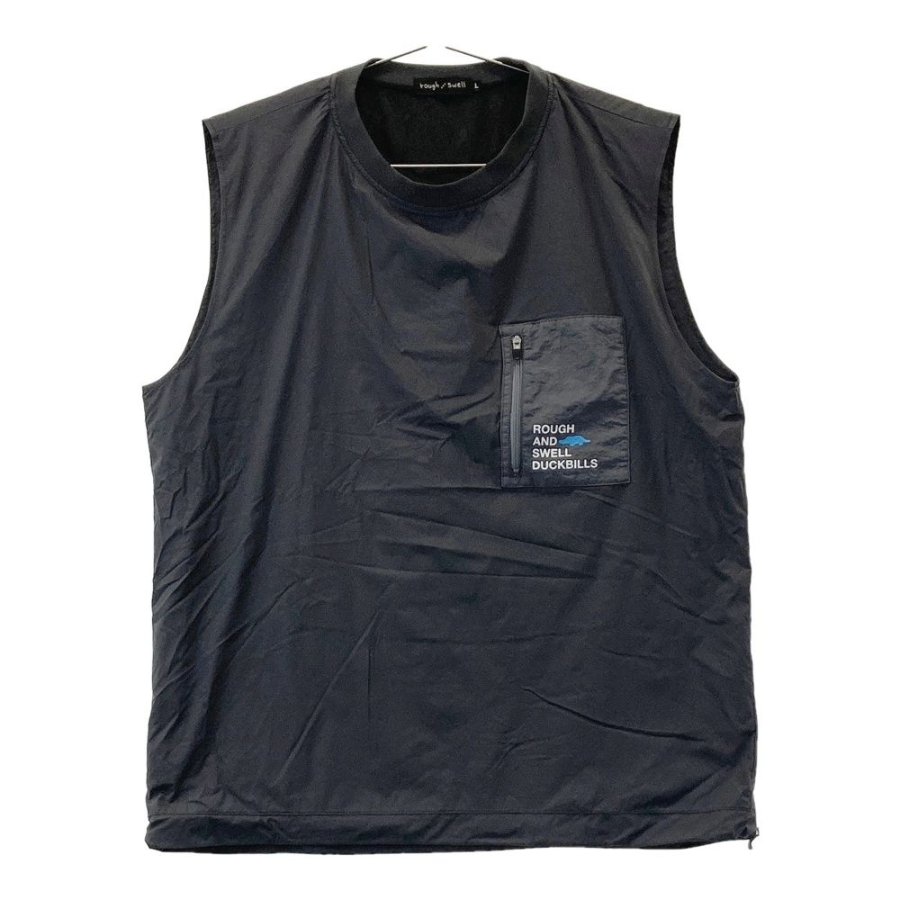 サイズ L ROUGH-SWELL ラフアンドスウェル モデル 裏メッシュ ナイロン ベスト グレー系 240101545358 ゴルフウェア メンズ ストスト