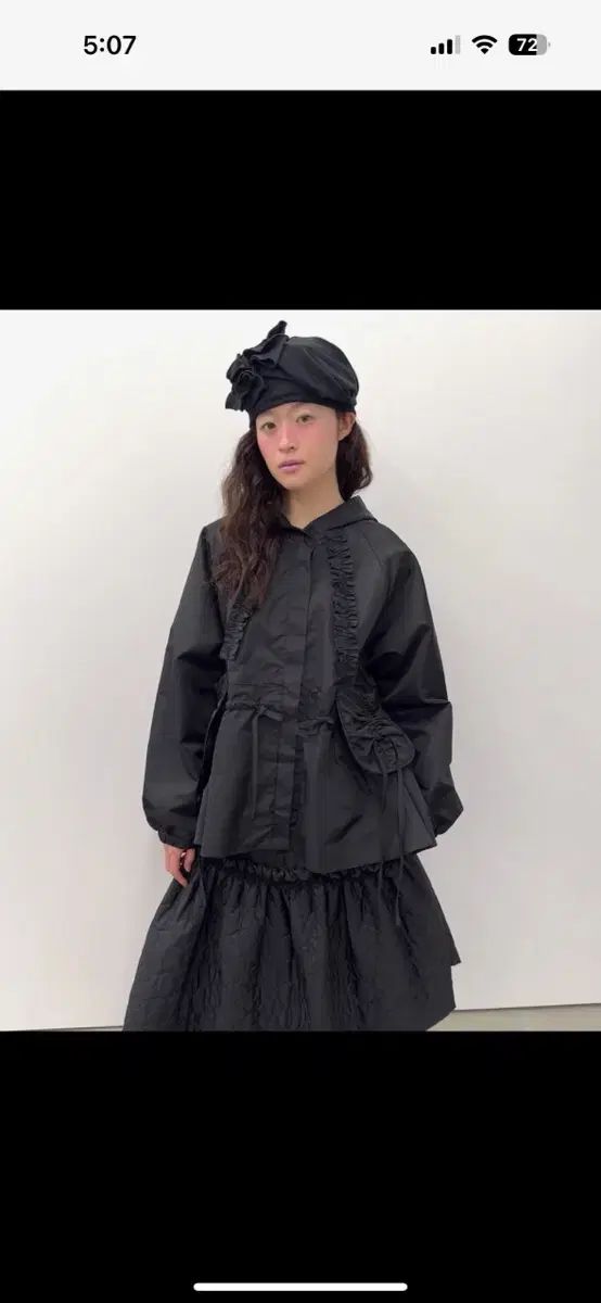 TYPESERVICE フリルペプラムフーディジャケット