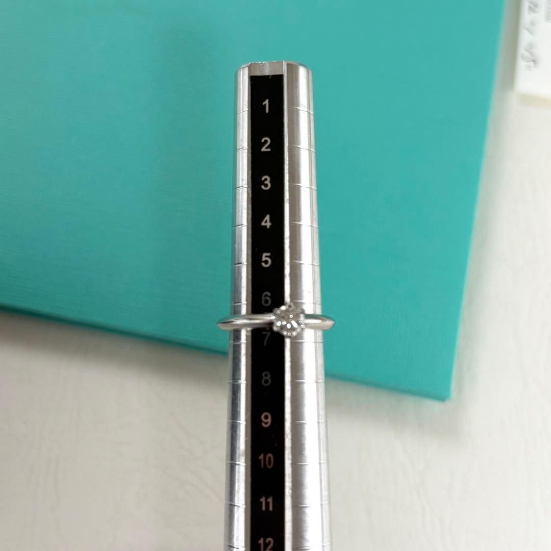 165【ティファニー】ソリティア　Pt950 リング　0.34ct 鑑定書付き 165【ティファニー】ソリティア Pt950 リング 0.34ct 鑑定書付き