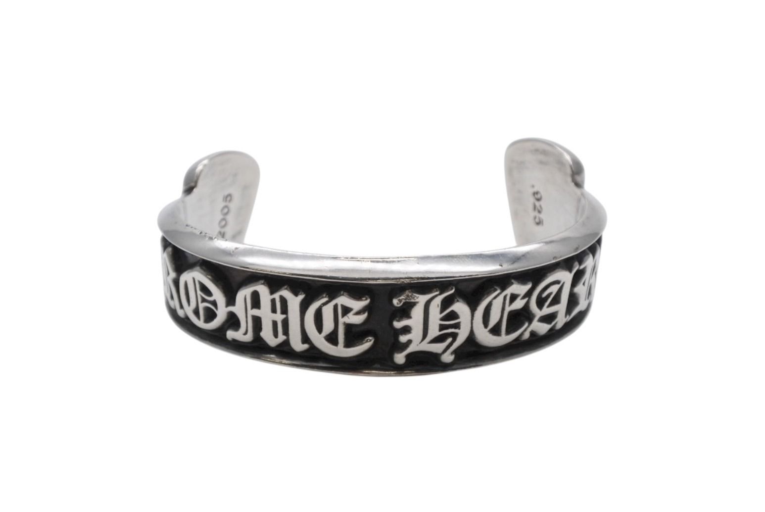 CHROME HEARTS クロムハーツ BANGLE CH SCROLL LABEL スクロールラベル バングル 重量約85.3g 925刻印 シルバー925 4b008901