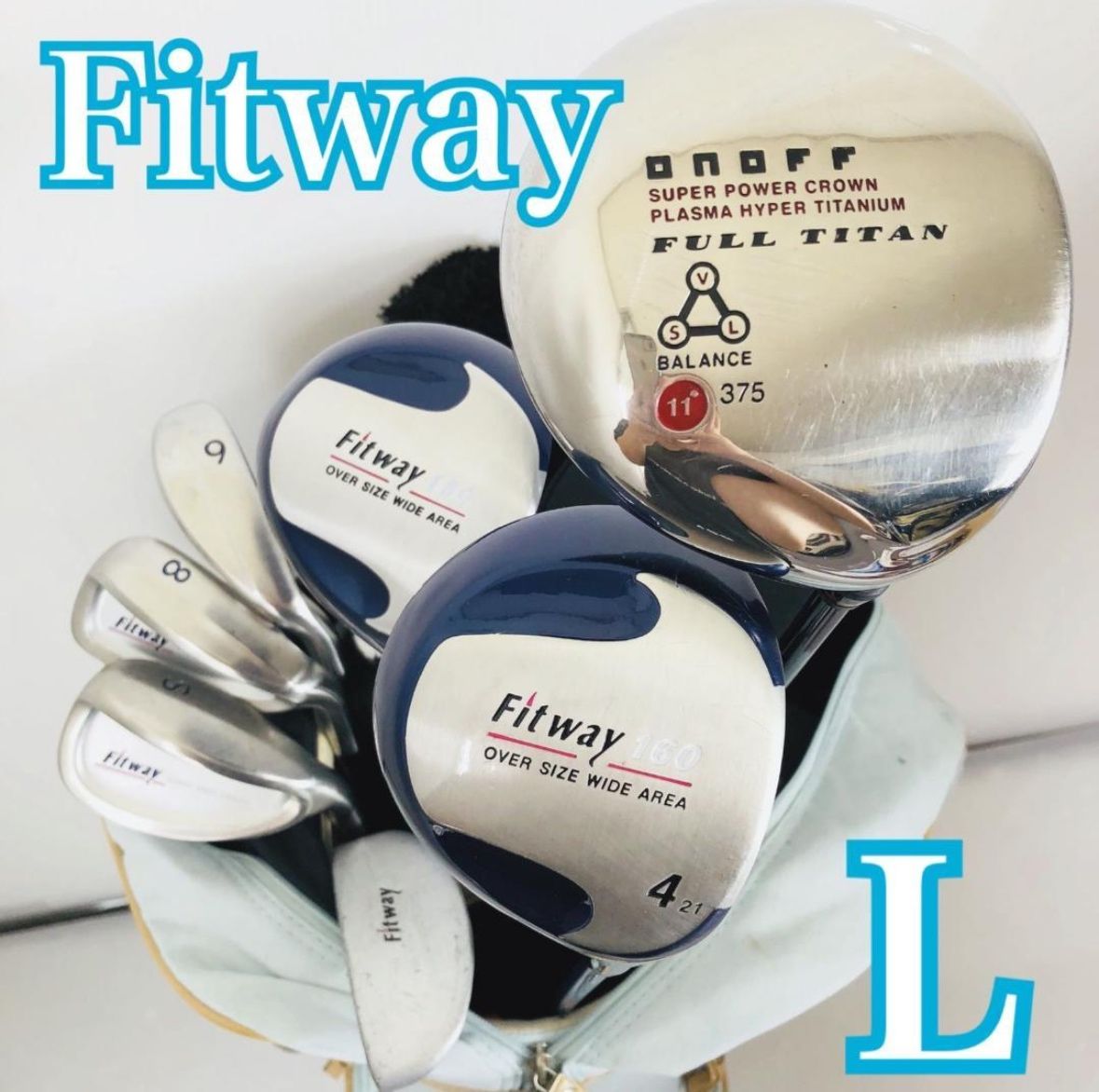 レディース Fitway フィットウェイ ONOFF オノフ ゴルフ クラブ セット 入門 バッグ付き 右利き パター付