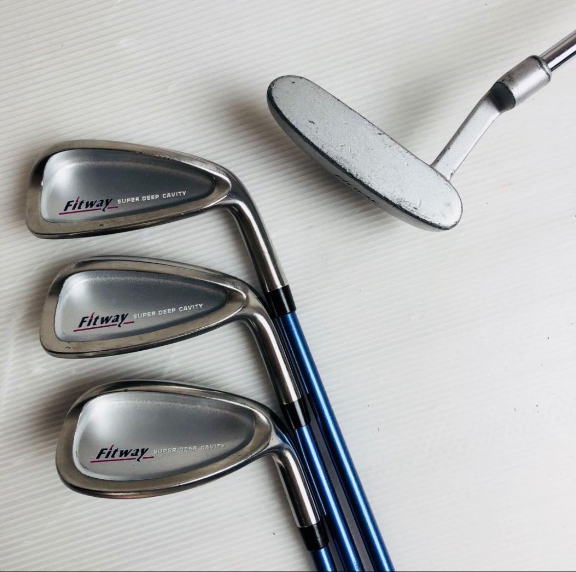 ゴルフデビューセット！ Fitway,アメリカン倶部他14本 FlexR/SR ゴルフ